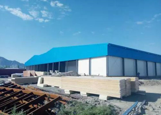 ποιότητας  100m*40m Prefab Steel Structure Workshop House Frame Industrial Building εργοστάσιο