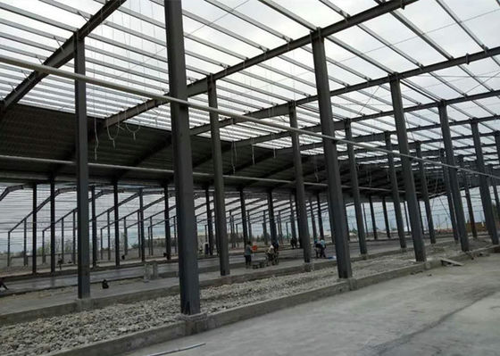 6000㎡ κατασκευασμένο κτήριο εργοστασίων πλαισίων δομών χάλυβα βιομηχανίας εργαστήριο