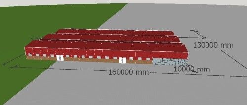 Επαναχρησιμοποιήσιμο εμπορικό κτήριο δομών χάλυβα πλαισίου Q235B δομικού χάλυβα