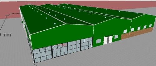 Ελαφρύ εργαστήριο Warehoues καταστημάτων συντήρησης δομών χάλυβα που προσαρμόζεται