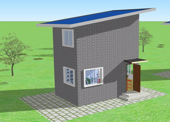 Prefab χάλυβα δομών σπίτι πλαισίων χάλυβα βιλών διπλό ελαφρύ που γαλβανίζεται