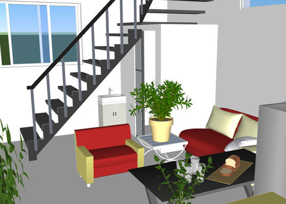 Prefab χάλυβα δομών σπίτι πλαισίων χάλυβα βιλών διπλό ελαφρύ που γαλβανίζεται