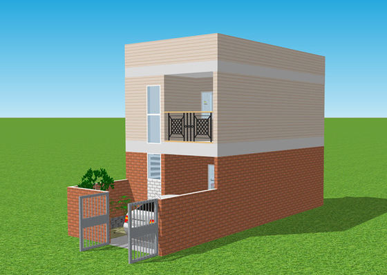 Γαλβανισμένο Prefab ελαφρύ χάλυβα διαμέρισμα βιλών σπιτιών διπλό