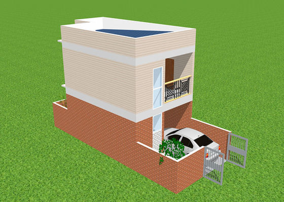 Γαλβανισμένο Prefab ελαφρύ χάλυβα διαμέρισμα βιλών σπιτιών διπλό