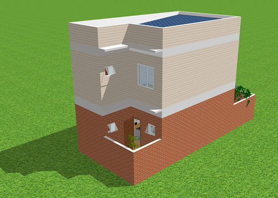 Γαλβανισμένο Prefab ελαφρύ χάλυβα διαμέρισμα βιλών σπιτιών διπλό