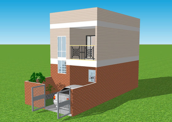 Γαλβανισμένο Prefab ελαφρύ χάλυβα διαμέρισμα βιλών σπιτιών διπλό