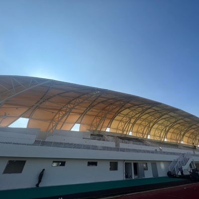 Ανακυκλώσιμη χάλυβα δομών γυμναστική οικοδόμησης μετάλλων σταδίων αντιοξειδωτική Prefab