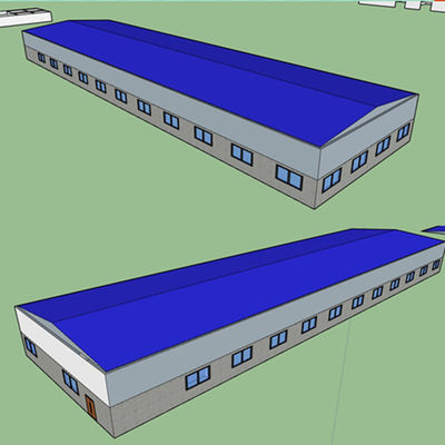 Q355 / Q235 Prefab οικοδόμηση κτηρίου αγροτικών πλαισίων δομών χάλυβα ΜΒ