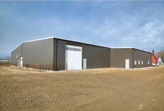Ελαφρύ Prefab αποθηκών εμπορευμάτων χάλυβα κτήριο εργαστηρίων μετάλλων δομών Windproof