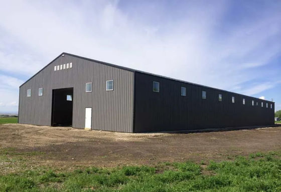 Ελαφρύ Prefab αποθηκών εμπορευμάτων χάλυβα κτήριο εργαστηρίων μετάλλων δομών Windproof