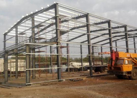 Prefab CE μεγάλης έκτασης οικοδόμησης πλαισίων χάλυβα πύλη ανθεκτικό