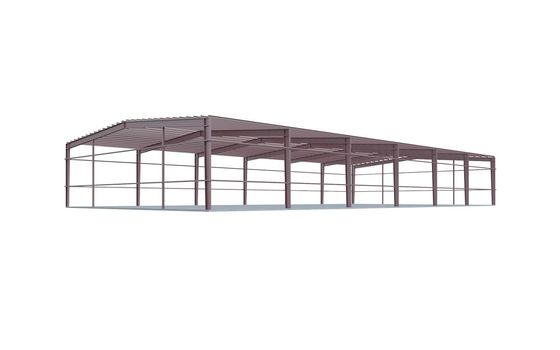 Prefab βιομηχανικός Windproof αντιοξειδωτικός αποθηκών εμπορευμάτων δομών χάλυβα