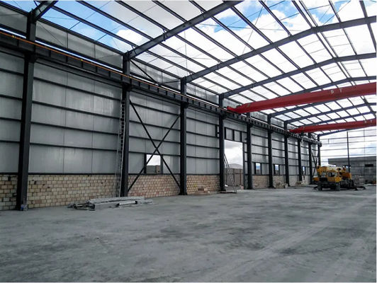 Prefab μετάλλων πλαισίων σχέδιο συνήθειας αποθηκών εμπορευμάτων ελαφρύ Windproof