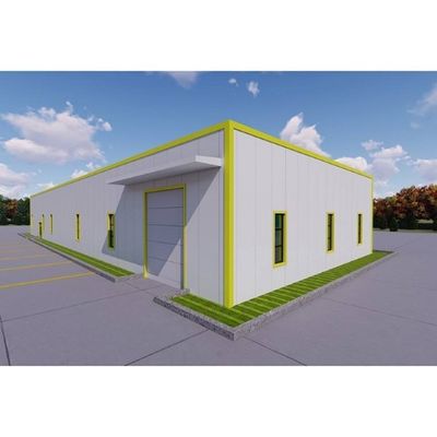 Prefab αλεξίπυρος αποθηκών εμπορευμάτων δομών χάλυβα ακτίνων ευρείας έκτασης Χ με την επιτροπή σάντουιτς