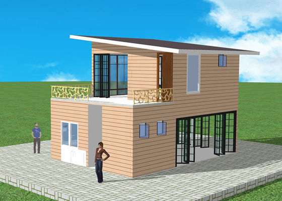 Prefab ελαφρύ χάλυβα διπλό διαμέρισμα βιλών χάλυβα δομών Q235 ελαφρύ