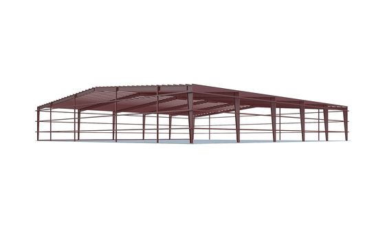 Prefab κτήριο αποθηκών εμπορευμάτων δομών χάλυβα που προσαρμόζεται ελαφρύ