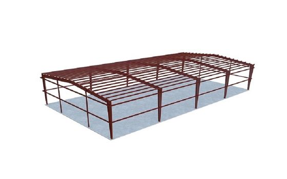 Prefab κτήριο αποθηκών εμπορευμάτων δομών χάλυβα που προσαρμόζεται ελαφρύ