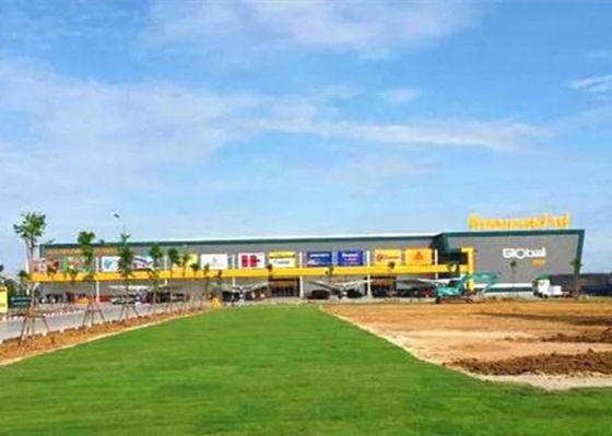 Εμπορικό βιομηχανικό Prefab οικοδόμησης κτηρίου πλαισίων χάλυβα Q355 Q235