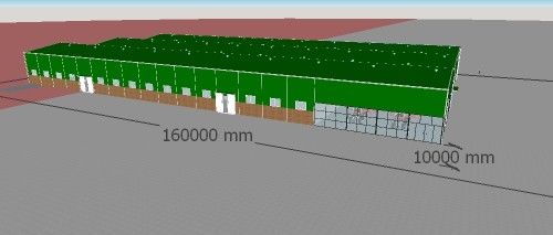 Ελαφρύ εργαστήριο Warehoues καταστημάτων συντήρησης δομών χάλυβα που προσαρμόζεται