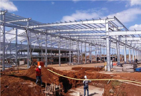 Prefab πύλη πρότυπα αποθηκών εμπορευμάτων ΜΒ οικοδόμησης δομών χάλυβα πλαισίων
