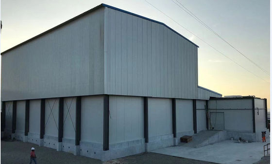 Prefab χάλυβα δομών αποθήκευση χάλυβα βιομηχανικού κτηρίου ελαφριά