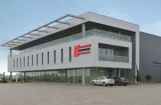 Εμπορικό προκατασκευασμένο πύλη πλαίσιο Q355B χάλυβα κτιρίου γραφείων ελαφρύ