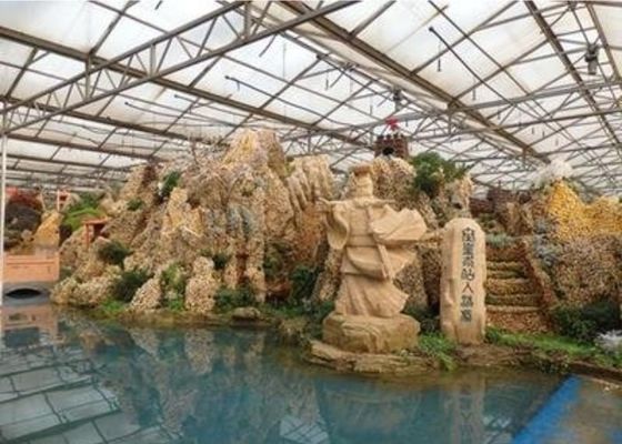 Γαλβανισμένο εστιατόριο διαμορφωμένο συνήθεια 4600㎡ θερμοκηπίων επίσκεψης σωλήνων
