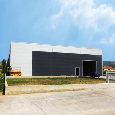 Ελαφριά αποθήκευση οικοδόμησης εργαστηρίων αποθηκών εμπορευμάτων δομών χάλυβα που προσαρμόζεται