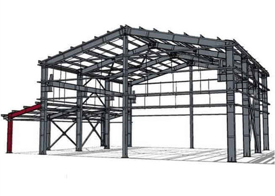 Prefab εργαστήριο επεξεργασίας χάλυβα πλαισίων υπόστεγων δομών χάλυβα βιομηχανίας
