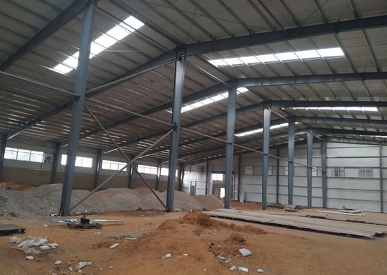 Prefab εργαστήριο επεξεργασίας χάλυβα πλαισίων υπόστεγων δομών χάλυβα βιομηχανίας