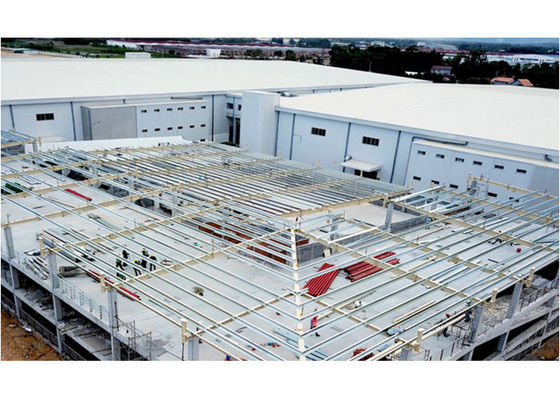 Q355 / Q235 Σιδηροδρομική κατασκευή Εργοστάσιο Γκαράζ Φρέμα Προετοιμασμένα κτίρια Κατασκευή