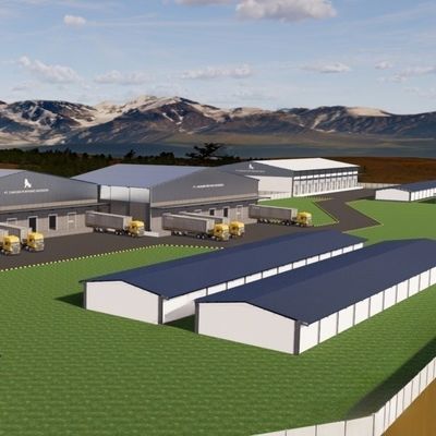 C / Z-Section Steel Purlin Metal Warehouse με χρωματικό τοίχο φύλλου χάλυβα