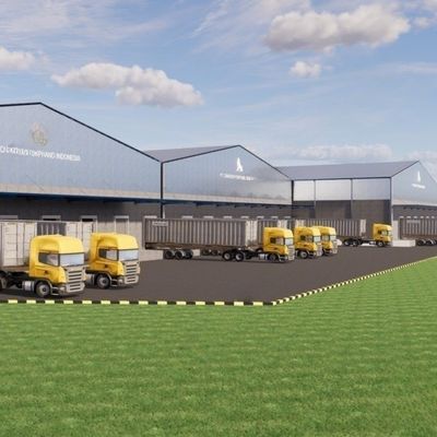 C / Z-Section Steel Purlin Metal Warehouse με χρωματικό τοίχο φύλλου χάλυβα