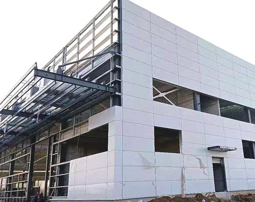 Μεταλλική κατασκευή Χάλυβα δομή Αποθήκη με αλουμίνιο / PVC παράθυρα