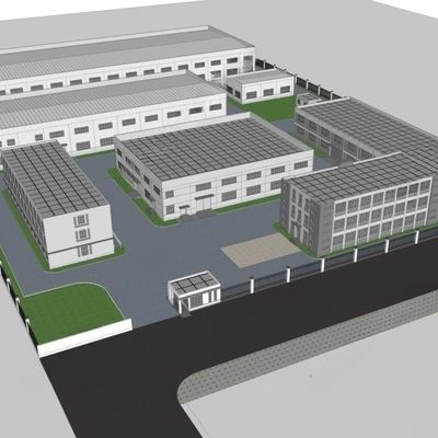 Εργαστήριο δομών από γαλβανισμένο χάλυβα με προαιρετική μόνωση για εφαρμογή hangar