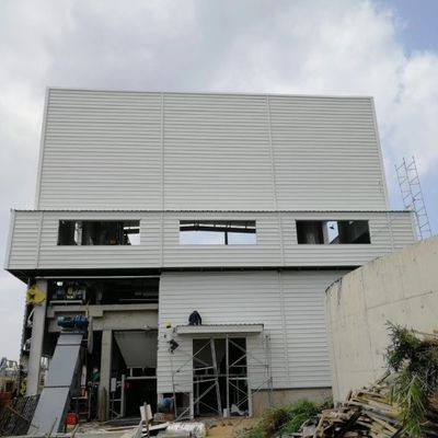 Σύγχρονο φθηνό υπόστεγο προπαρασκευασμένο ατσάλινο εργοστάσιο με σάντουιτς