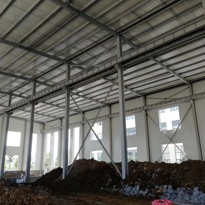Σύγχρονο σχεδιασμό Light Metal Building Prefab Steel Structure Εργαστήριο