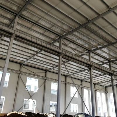Σύγχρονο σχεδιασμό Light Metal Building Prefab Steel Structure Εργαστήριο