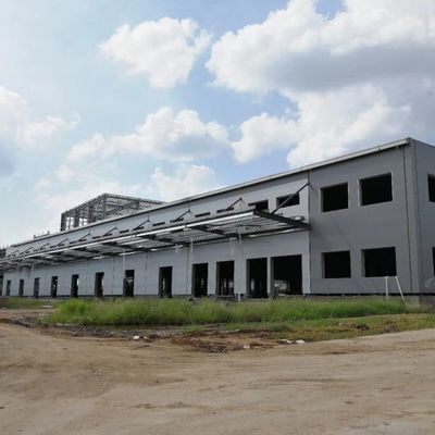 Ελαφριά δομή χάλυβα Αποθήκη Προσυσκευασμένο βιομηχανικό υπόστεγο Σχεδιασμός