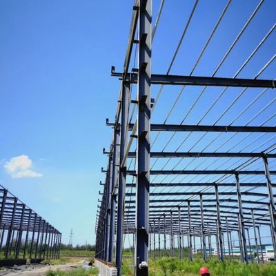 Πύλη Φρέμα Χάλυβα δομή Αποθήκη για αποθήκευση με Χ τμήμα χάλυβα