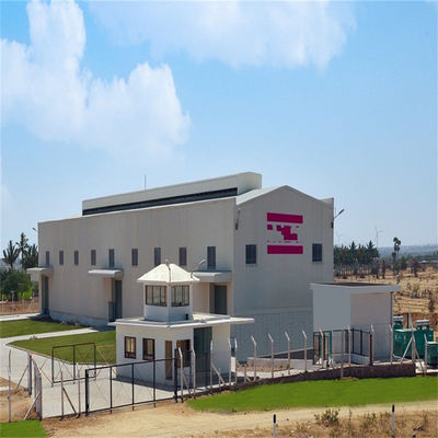 Προσαρμόσιμη ατσάλινη δομή Αποθήκη με τοίχο σάντουιτς και γαλβανισμένη επιφάνεια