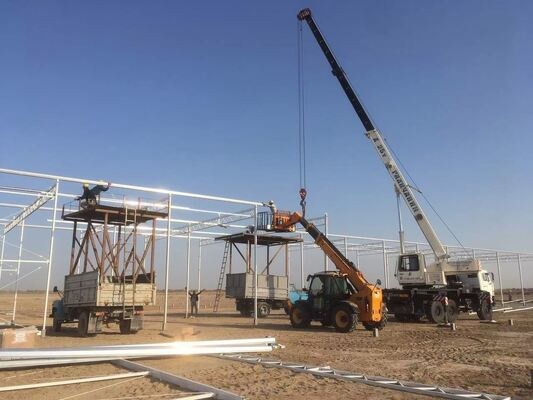 Γεωργική χρήση φύτευσης, θερμοκήπιο γυαλιού Wannuo για θέαμα