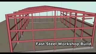 Εργαστήριο κατασκευασμένο με υλικά κατασκευής από χάλυβα